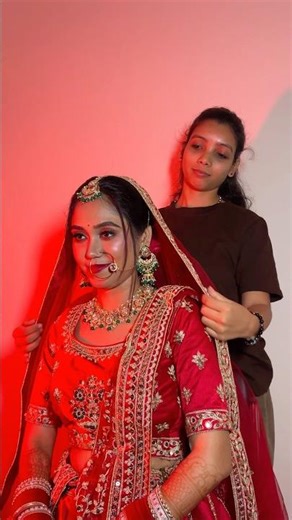 Punjabi bride #bridalmakeup #bridalmakeupartist #makeupreel #weddingday #minivlog #mywork #vlogger