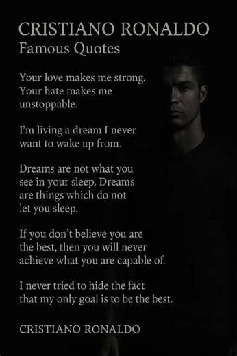 Cristiano Ronaldo – 5 Famous Quotes That Inspire Millions ⚽🔥