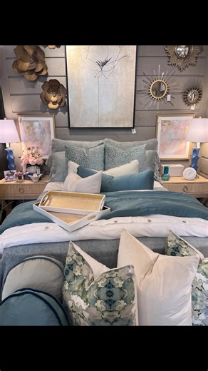 Picket Fences Decor on Instagram: "✨We all dream of a beautiful bedroom and a genie to bring it to life. At Picket Fences, we’re here to make that dream a reality. From luxurious linens and elegant furniture to stunning wall art and accessories, we have everything you need to create the perfect retreat. Visit us and let us help you design the bedroom of your dreams! ✨ . . . . #picketfencesdecor#picketfencescustomfloral #customfloral#homedecor#furniture #bedding#linens#gift#babyboutique #interior