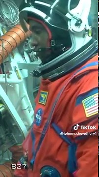 IT'S GO TIME: Astronaut Victor Glover points to the camera ahead of Artemis