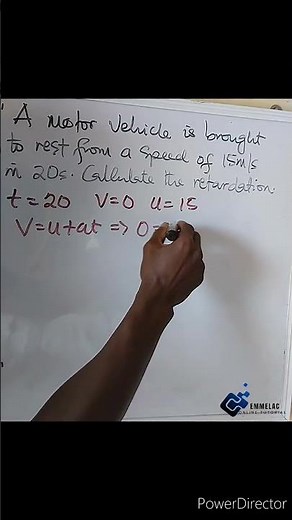 How to Calculate for the Retardation in a Uniformly Accelerated Motion in Physics #jambquestions
