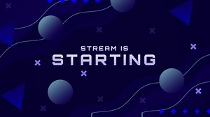 Animation of blue stream pack background. Looping animation