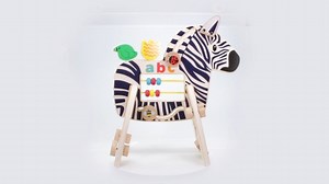 Watch Safari Zebra Wooden Toddler Activity Toy with Secure Legs on Amazon Live