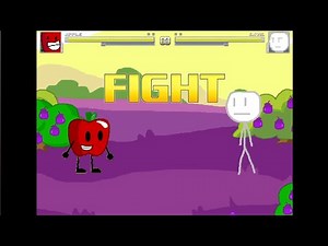 Apple vs. David (Inanimate Insanity vs. BFDI) | M.U.G.E.N