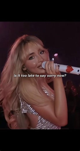 is it too late to say sorry now?💋 #sabrinacarpenter #sorry #justinbieber #funny #taylorswift #edit