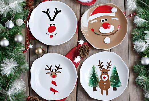 60  Easy DIY Christmas Plates for Kids to Make in 2024