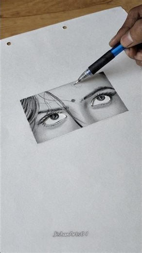 3D Moving EYE Drawing✨👀 #shorts #eyedrawing #3dart