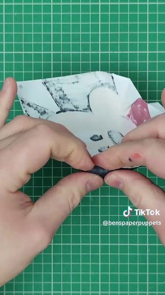 How I made a Mickey Mouse puppet from a single sheet of paper #papercraft #mickey #mickeymouse #disney