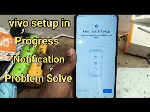 how to remove android setup in vivo | vivo setup in progress notification problem solve