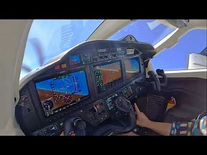 Cockpit views of a TBM 960 flight from Colorado Springs to San Jose