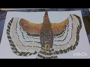 Convert trash into art| Make a paper collage using newspaper pieces | Step by step tutorial