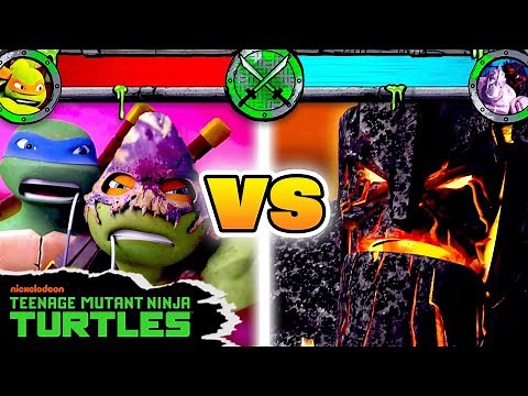 Ninja Turtles Biggest BATTLES with Video Game Style Health Bars! 🎮 | Teenage Mutant Ninja Turtles