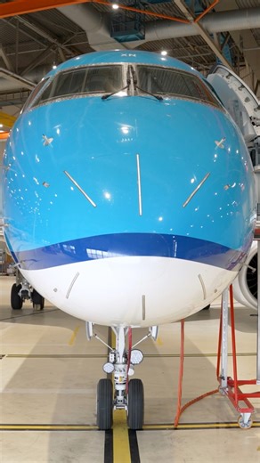 Hangar 73: Home of KLM Cityhopper. 💙✨Where major maintenance of the aircraft takes place. 🛠✈️ | KLM Royal Dutch Airlines