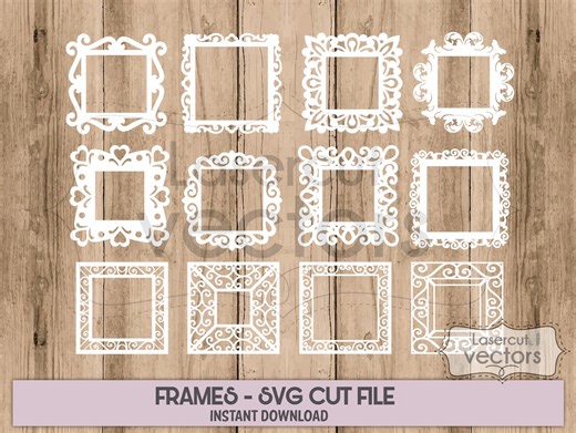 Ornate Frame SVG Bundle, Photo Frame Mirror Cut File (digital Download) - Etsy