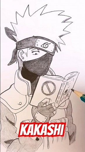 Cómo dibujar a Kakashi (fácil)