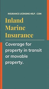 Insurance Licensing EXAM VOCABULARY: Inland Marine Insurance #insuranceexam #insuranceagent