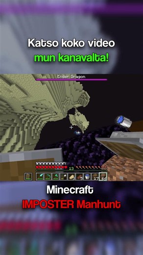 Mitä jätkä ees koitti?? #minecraft #manhunt #suomi