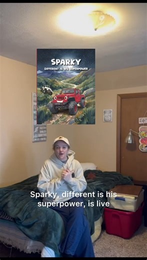 Bella Spark on Instagram: "Click here to purchase your copy: https://www.amazon.com/Sparky-Different-Superpower-Bella-Spark-ebook/dp/B0GL9P8VRY From storybook pages to something you can wear and enjoy. Sparky: Different Is His Superpower is now available, and this is only the beginning. Bella Spark Books inspired merchandise is launching soon on the website, including hoodies, hats, beanies, and t shirts. Thank you for supporting Bella Spark’s journey. More stories and merchandise are coming soo