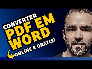 Como CONVERTER PDF em WORD Online Grátis