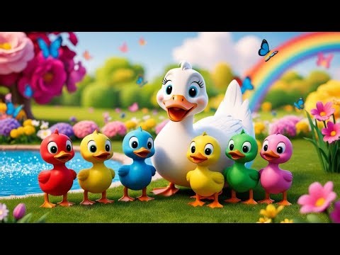 "🐤 Five Little Ducks Go Quacking: Catchy Nursery Rhyme for Kids! 🎶 | Sing-Along Fun!"