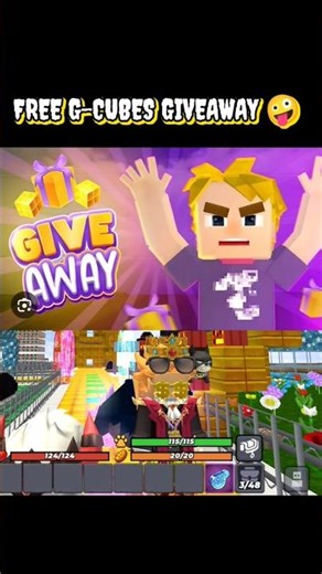 free 300 G cubes giveaway blockman go #blockmango #shorts