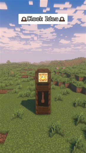 Aesthetic Clock Idea in Minecraft! 🕐✨