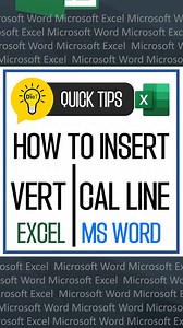 Quick Tips for Excel | Word: HOW TO INSERT VERTICAL LINE SYMBOL. Keep on learning!!!🧐 #E#exceltips #WordTips #ExcelHacks | DieT
