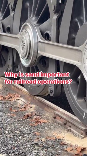 Why is sand important to railroad operations?