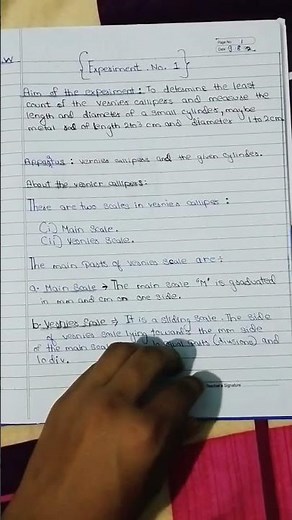 PHYSICS LAB MANUAL|| Class 9 , Experiment.1😄😄❤️😎||BIHARI SHUBHAM