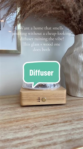A diffuser that actually looks like décor 🤍 Glass wood design, soft mist, and a calm cozy vibe without overpowering scent. #cozyhome #homeaesthetic #homedecor #cleanhome #tiktokshopjumpstartsale