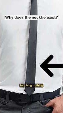 It does nothing, but men have worn it for 400 years. Behind the origin of the necktie