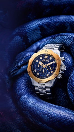 Official Invicta Stores on Instagram: "Invicta Venom 47752 brings bold, luxury-sport attitude with a clean two-tone build and a deep blue dial that looks rich from every angle. 🛡️ 45.65mm stainless-steel case in steel + gold with a thick 17.85mm profile 🔵 Navy blue/blue metal dial for deep, premium color 🧭 Gold-tone stainless-steel bezel for bold contrast ⚙️ TMI VD53 Quartz movement for dependable performance ⏱️ 60-minute chronograph function for serious timing ✨ White New Lite lume for low-l