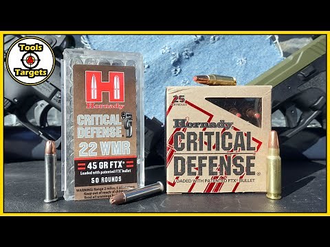 5.7x28 VS .22 Magnum!...Hornady Critical Defense AMMO Ballistic Gel Test & Review!