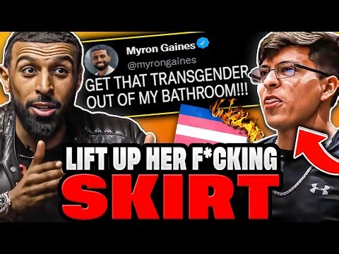 Woke Transgender Simp Gets HUMILIATED By Myron Gaines After ABSURD Bathroom Safety Analogy