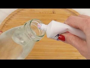 Mix toothpaste and vinegar for a surprising cleaning solution