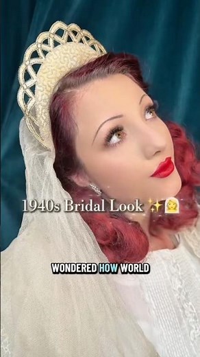 1940s Bridal Look. “Bridal Looks through the Decades” as I prepare for my elopement! ✨👰‍♀️
