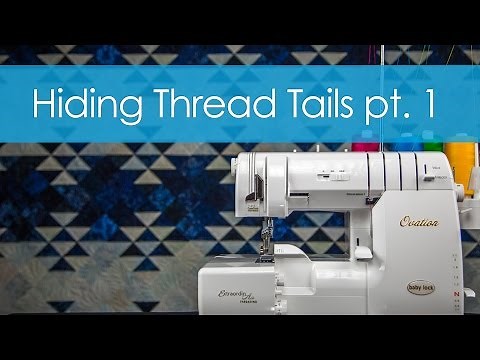 Hiding thread tails on a Serger