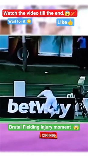 “Brutal Fielding Injury – He Paid the Price!moment. 😱🏏 #cricket