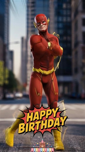 Flash Happy Birthday Dance ⚡ El cumpleaños más rápido del mundo 🎂 Superhéroe de DC Comics bailando En este video especial, el superhéroe más rápido del mundo se toma un descanso para bailar al ritmo de la canción Happy Birthday 🎶. Un detalle único para sorprender a tus amigos, familiares o a esa persona especial en su día. Si eres fan de los superhéroes y buscas una forma original de decir ¡Feliz Cumpleaños!, este video es perfecto para compartir y arrancar sonrisas. 🥳 #Flash #CumpleañosFeliz