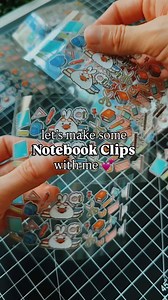 make cute notebook clips with me 💕 did I manually place each piece of design? yes. yes I did 🥹 i’ve been obsessed with these clips lately cause you can use them for notebooks, receipts, and even snack bags! but all the ones i’ve picked up have been pretty plain.. so I wanted to make some with our designs on it! i originally had these clips printed by a manufacturer but it did not turn out how i wanted... so those will be discounted and I will be adding these mint ones to our “Lil’ Productive”