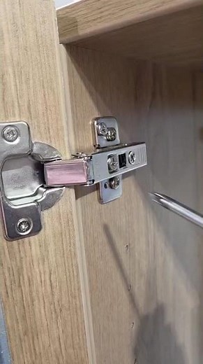 How to Adjust a Cabinet Hinge