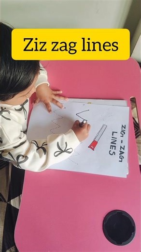 Basic Lines for Kids – Zig Zag Lines & Wave Lines #kidslearning #shorts