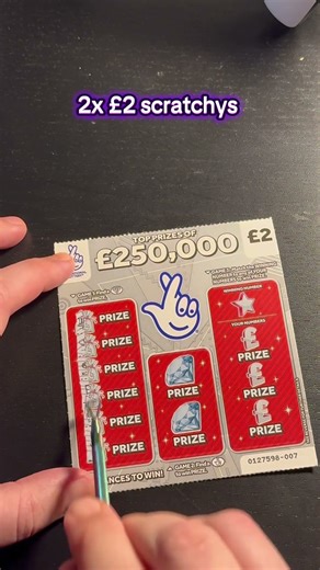 Double £2 scratchys #lottery #scratchcards #scratch #scratchoffs
