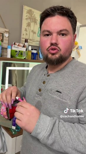 Husband Wears Fake Nails for 24 Hours Challenge