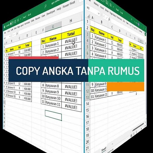 Cara Copy Paste Angka Tanpa Rumus di Excel