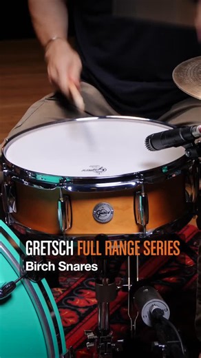 Gretsch Drums on Instagram: "The new Gretsch Birch Snare Drums deliver everything drummers love about birch: a dry, short, mic-friendly tone that shines on stage and in the studio. Built with 8-ply birch shells, 30° bearing edges, manganese snare wires, and 2.5mm triple-flanged hoops, these drums respond with precision and power. Finished in satin classic, they’ll look right at home with any kit. In this video, Gretsch artist Archibald Ligonnière puts the full series through its paces: • Tight, 