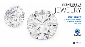 KeyShot Scene Setup For Jewelry Diamonds Renderings | 3DJewels - High-Quality Digital Jewelry Design Assets