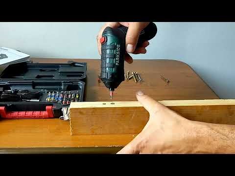 Parkside PSSA 4 B2 Cordless Screwdriver unboxing and test