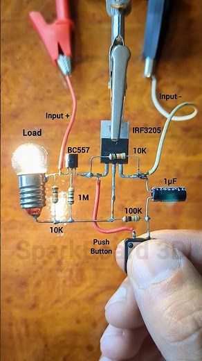 Latch switch circuit | push button ON OFF switch | latching switch
