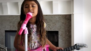 Best Choice Products Kids Electric Musical Guitar Play Set, Toy Guitar Starter Kit Bundle w/ 6 Demo Songs, Whammy Bar, Microphone, Amp, AUX, 2 Sticker Sheets - Pink